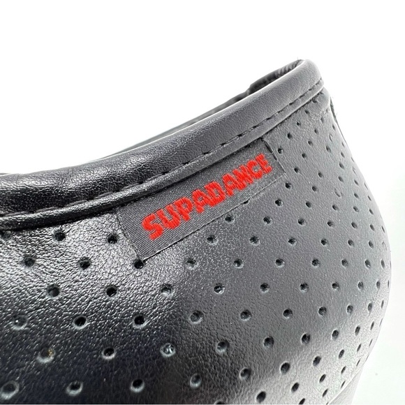 Dance shoes Elegant Black Perforated Lace-Up dance heels - Picture 7 of 11